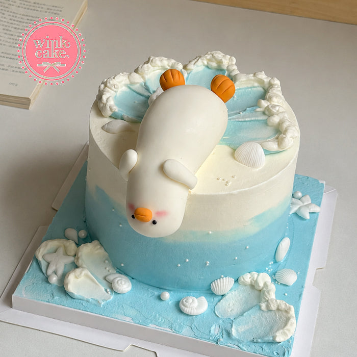 鸭力大 小鸭子生日蛋糕
