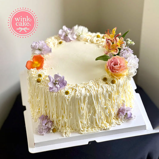 Bánh sinh nhật hoa đơn giản và đẹp