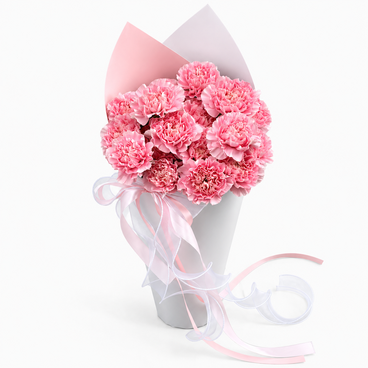 Bó Hoa Cẩm Chướng Hồng Dạng Ốc Quế | Quà Tặng 20/10 Cho Mẹ · Cô Giáo · Bạn Bè · Đồng Nghiệp [HCM Only]