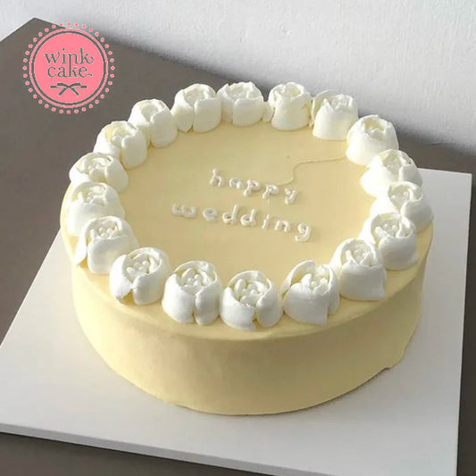 【快递】简约清新生日蛋糕送女朋友 胡志明市订购生日蛋糕包邮