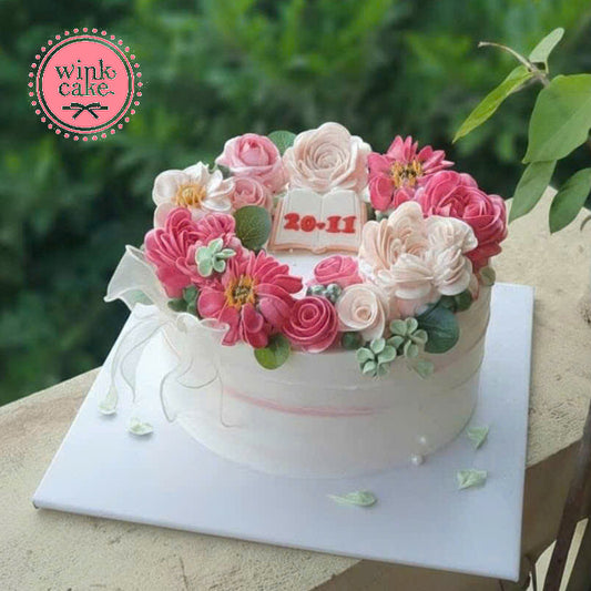 Bánh trang trí bơ, bánh Ngày Nhà giáo, bánh tặng thầy cô giáo