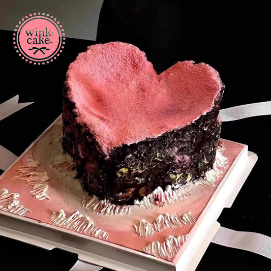 Bánh kem Bánh sinh nhật Trái tim Black Pink WinkCake