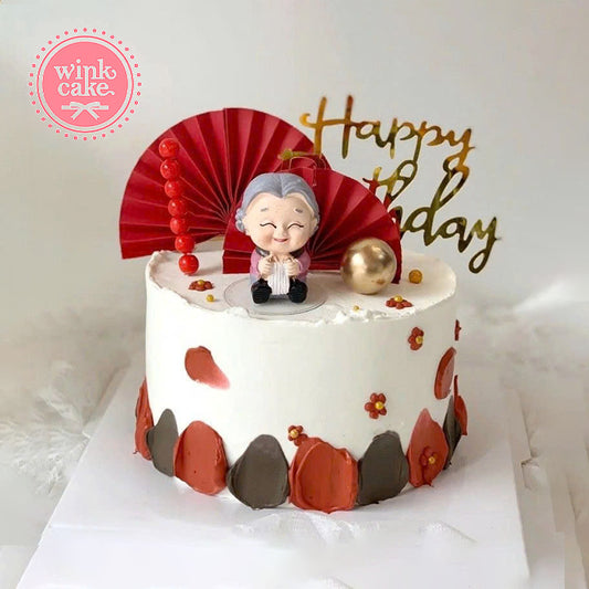 Bánh kem Bánh sinh nhật dễ thương dành tặng Bà Winkcake Freeship HCM