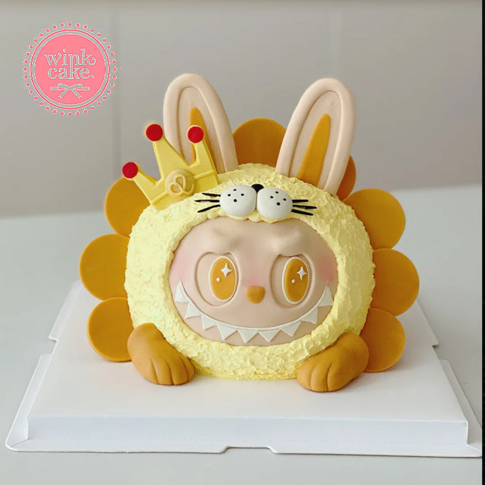 Popular Laboo cartoon birthday cake for kids