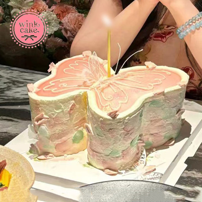 Winkcake 创意蝴蝶形生日蛋糕