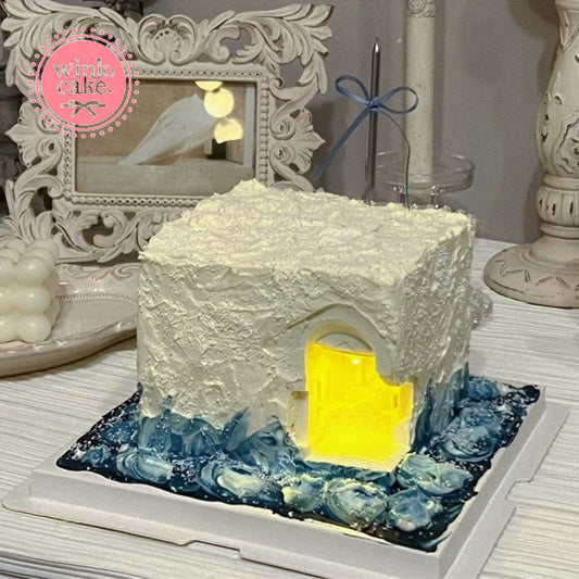 【快递】送女朋友城堡蛋糕，订购生日蛋糕，胡志明市免费配送