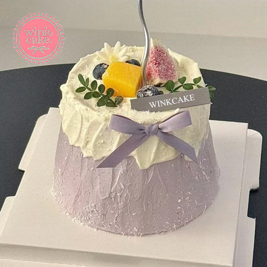 Dreamy Purple Cake Birthday Cake Minimalist WinkCak