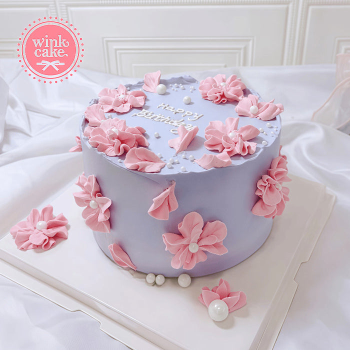 Cakes Birthday Cakes Sweet Cream Flowers WinkCake
