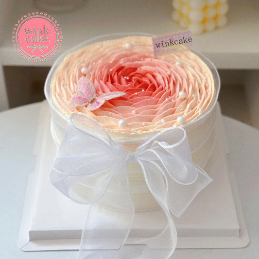 Bánh kem Bánh sinh nhật cho bé gái trang trí Ruy băng xinh xắn WinkCake