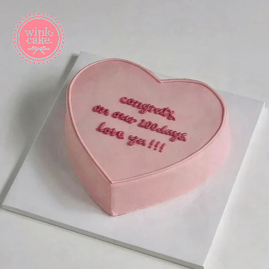 蛋糕 心形 生日蛋糕 送给爱人的 WinkCake