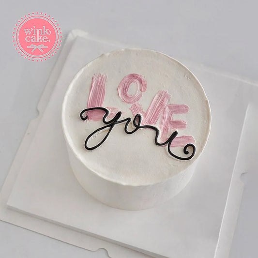 蛋糕 心形 生日蛋糕 送给爱人的 WinkCake