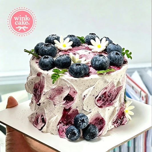 Cakes Beautiful Birthday Cakes Blueberries WinkCake