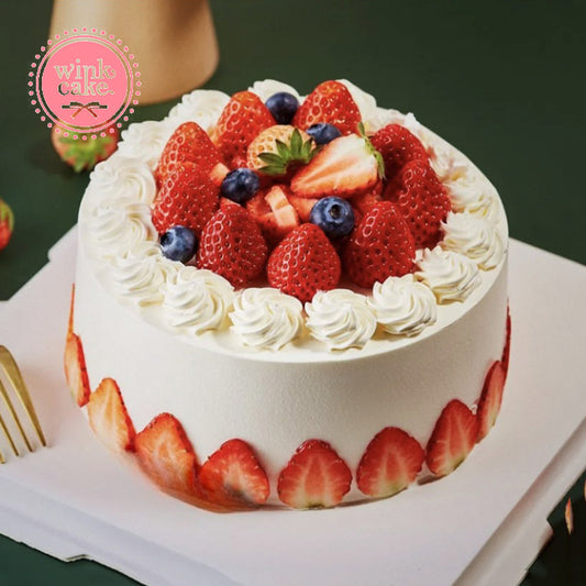 【Express】Fresh Strawberry Birthday Cake Pre-Order Freeship Ho Chi Minh