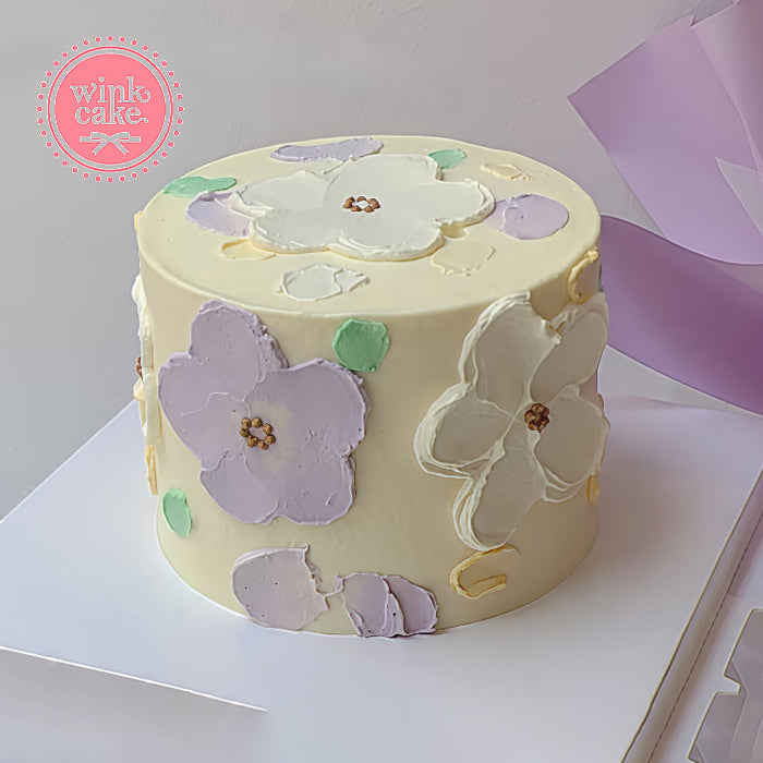 Cakes Birthday Cakes Sweet Cream Flowers WinkCake