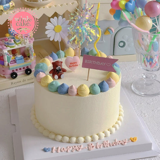 Bánh kem Bánh sinh nhật dễ thương cho bé gái WinkCake