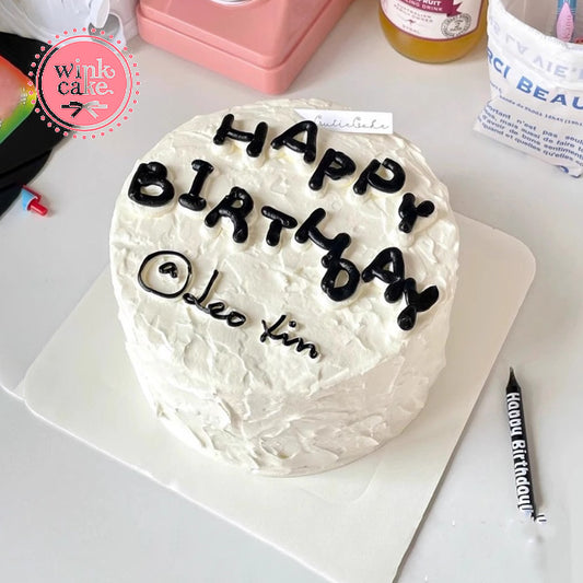 【快递】简约优雅生日蛋糕Instagram预订免运费胡志明市