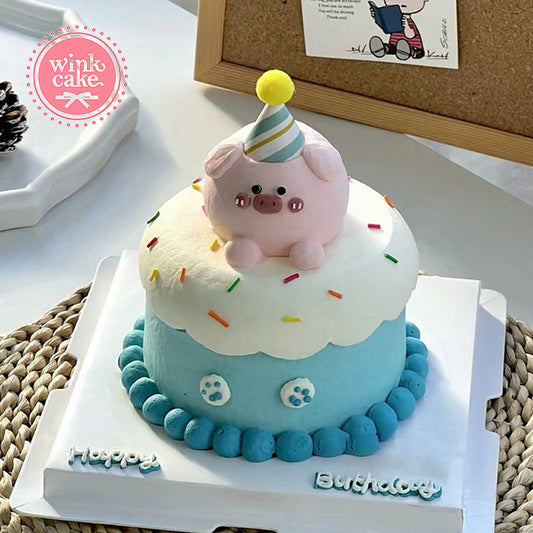 蛋糕 生日蛋糕 3D 宠物形状蛋糕 WinkCake