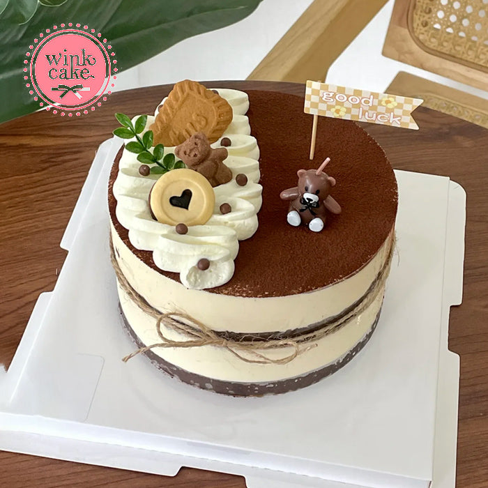 [Yêu cầu đặt chỗ trước một ngày] Tiramisu trang trí hình gấu rất thích hợp cho bữa trà chiều