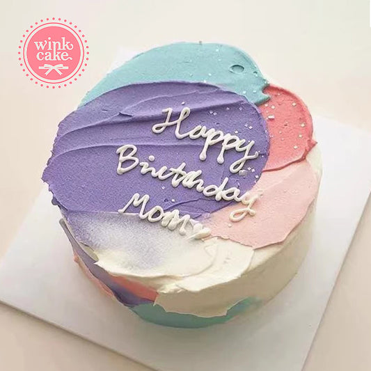 【快递】简约优雅生日蛋糕Instagram预订免运费胡志明市