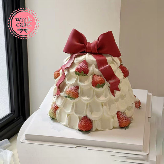 Bánh kem tạo hình Cây thông Noel dễ thương Lễ Giáng sinh