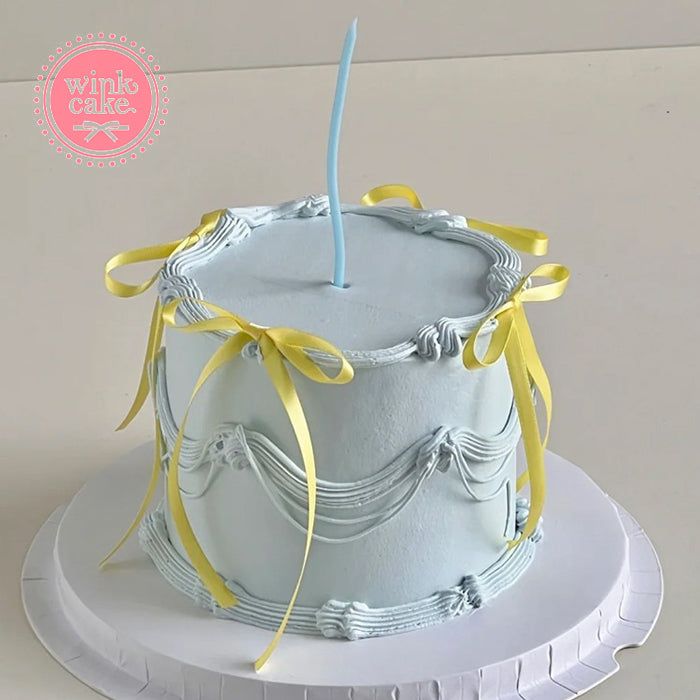 Cake Birthday cake for girls decorated with cute ribbons WinkCake