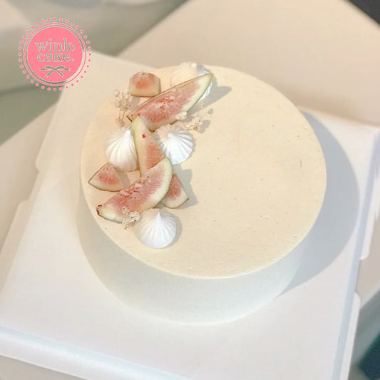 【Express】Cake Simple Fruit Birthday Cake Chiffon Cake Korean Hot Pre-Order Freeship