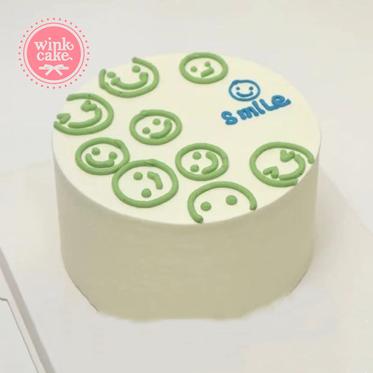 Bánh kem Bánh sinh nhật cute Mặt cười Smile WinkCake
