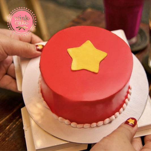 Bánh kem Bánh sinh nhật tròn Họa tiết quốc kì WinkCake
