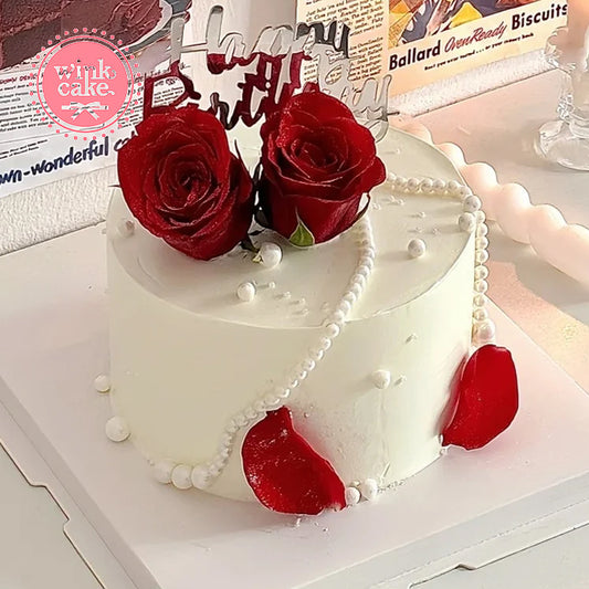 Bánh kem Bánh sinh nhật tặng người yêu Hoa hồng đỏ
