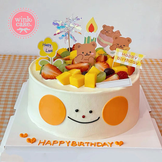 【Express】Children's Day Fruit Cake Children's Birthday Cake Order in Ho Chi Minh City Free delivery