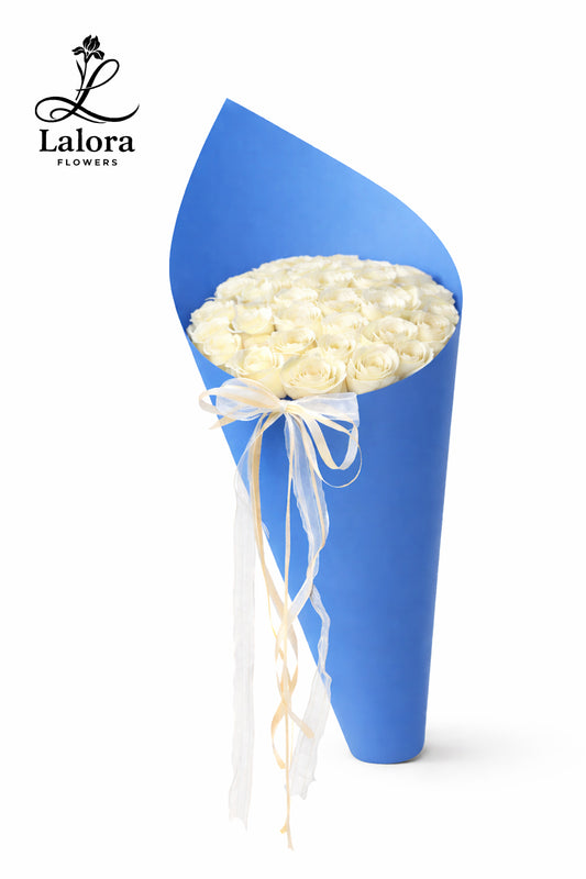 [Ship HCM] Bó Hoa Ốc Quế Hoa Hồng Trắng Tinh Khôi – Quà Tặng Sinh Nhật & Kỉ Niệm