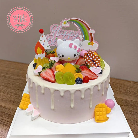 Bánh kem Bánh sinh nhật Hello Kitty giữa Vườn trái cây WinkCake