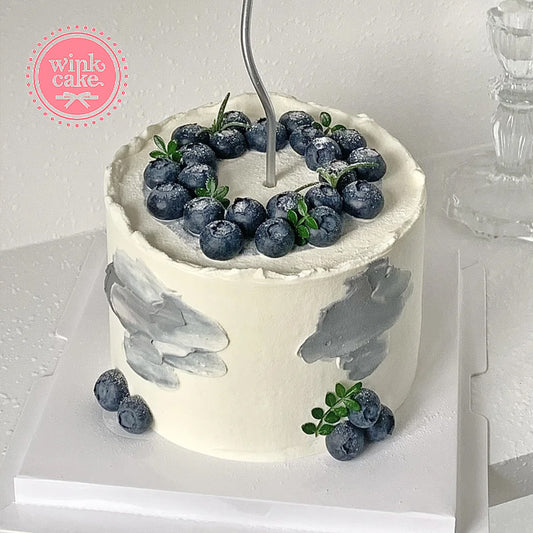 生日蛋糕 蓝莓蛋糕 简易水果蛋糕，男士礼物 WinkCake