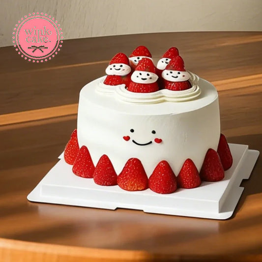 Bánh kem người tuyết dâu tây - Bộ sưu tập bánh Giáng sinh