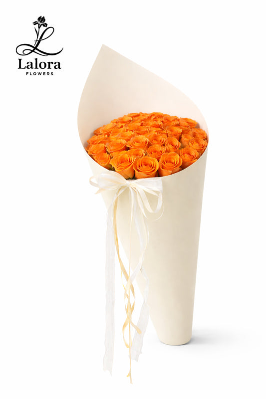 [Ship HCM Only] Bó Hoa Ốc Quế Hoa Hồng Cam – Hoa Tươi Chúc Mừng Sinh Nhật & Kỷ Niệm