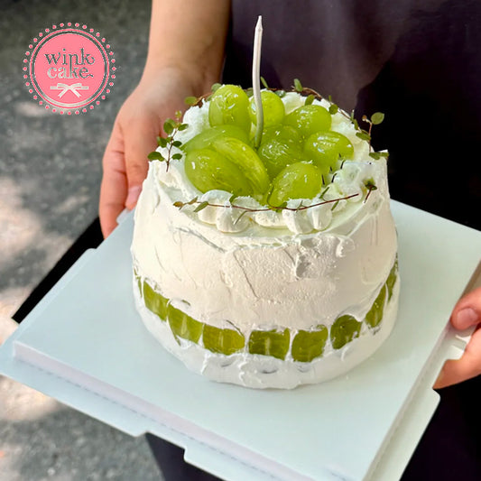 蛋糕绿葡萄生日蛋糕
